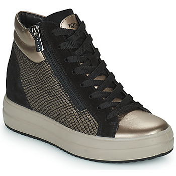 Schoenen Dames Hoge sneakers IgI&CO DONNA SHIRLEY Brons / Zwart