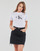 Textiel Dames T-shirts korte mouwen Calvin Klein Jeans CORE MONOGRAM REGULAR TEE Wit