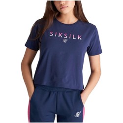 Textiel Meisjes T-shirts korte mouwen Siksilk  Blauw