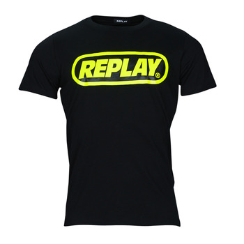 Textiel Heren T-shirts korte mouwen Replay M6352 Zwart