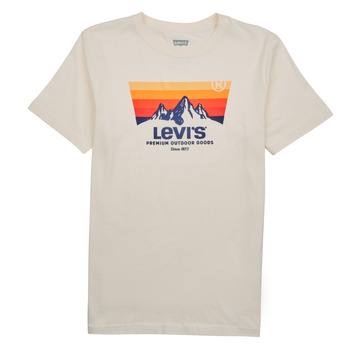Textiel Jongens T-shirts korte mouwen Levi's MOUNTAIN BATWING TEE Wit