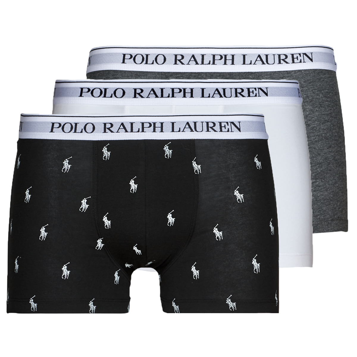 Ondergoed Heren Boxershorts Polo Ralph Lauren CLASSIC TRUNK X3 Zwart / Grijs / Wit