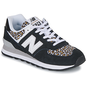 Schoenen Dames Lage sneakers New Balance 574 Zwart / Luipaard