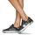 Schoenen Dames Lage sneakers Philippe Model PARISX LOW WOMAN Zwart / Glitter / Leop