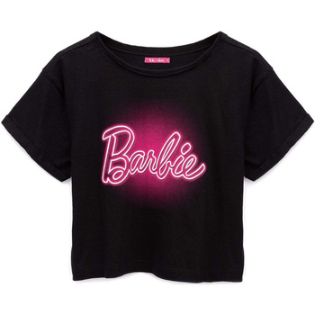 Textiel Dames T-shirts korte mouwen Barbie  Zwart