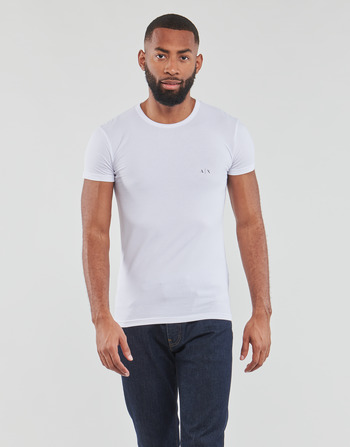 Textiel Heren T-shirts korte mouwen Armani Exchange 956005-CC282 Zwart / Wit