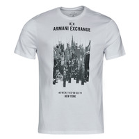 Textiel Heren T-shirts korte mouwen Armani Exchange 6LZTFG-ZJBVZ Wit