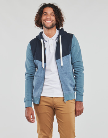 Textiel Heren Sweaters / Sweatshirts Tom Tailor COLORBLOCK ZIPPER Blauw