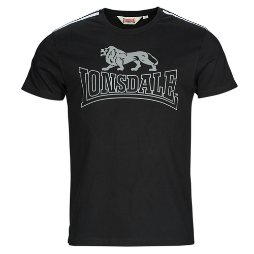 Textiel Heren T-shirts korte mouwen Lonsdale PERSHILL Zwart