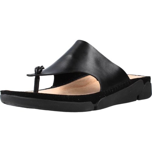 Schoenen Dames Sandalen / Open schoenen Clarks TRI TOE POST Zwart