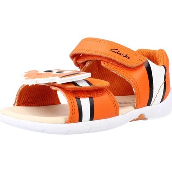 Schoenen Jongens Sandalen / Open schoenen Clarks ZORA NEM0 T Oranje