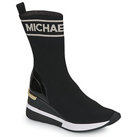 Schoenen Dames Hoge sneakers MICHAEL Michael Kors SKYLER TALL BOOTIE Zwart / Goud