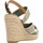 Schoenen Dames Sandalen / Open schoenen Tommy Hilfiger WEBBING HIGH WEDGE Blauw