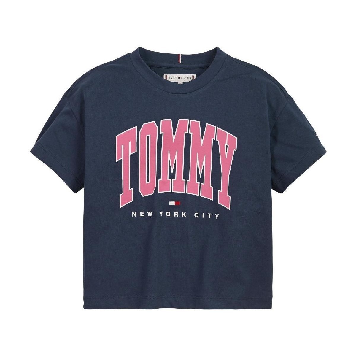 Textiel Meisjes T-shirts korte mouwen Tommy Hilfiger  Blauw