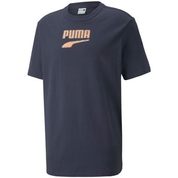 Textiel Heren T-shirts & Polo’s Puma Fd Downtown Logo Tee Blauw