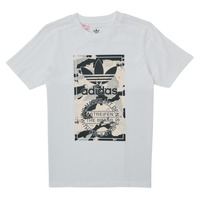 Textiel Jongens T-shirts korte mouwen adidas Originals HK0279 Wit