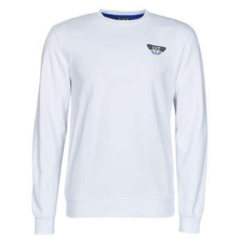 Textiel Heren Sweaters / Sweatshirts Emporio Armani EA7 6LPM69 Wit / Blauw
