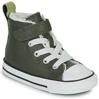 Schoenen Kinderen Hoge sneakers Converse Chuck Taylor All Star 1V Lined Leather Hi Groen
