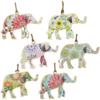 Horloges & Sieraden Hangers Signes Grimalt Elephant 6-Eenheden Multicolour