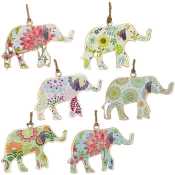 Horloges & Sieraden Hangers Signes Grimalt Elephant 6-Eenheden Multicolour