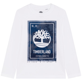 Textiel Jongens T-shirts met lange mouwen Timberland T25T39-10B Wit
