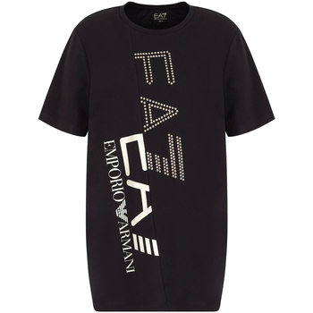 Textiel Dames T-shirts korte mouwen Ea7 Emporio Armani 3LTT20 TJBEZ Zwart