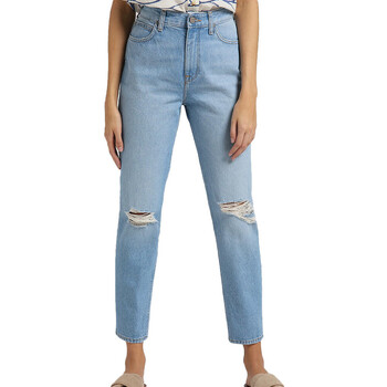Textiel Dames Straight jeans Lee  Blauw