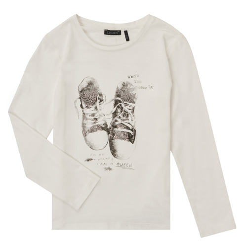 Textiel Meisjes T-shirts met lange mouwen Ikks XV10102 Wit