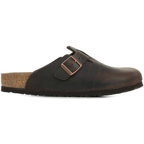 Schoenen Heren Leren slippers Birkenstock Boston Bs Oiled Leather Bruin