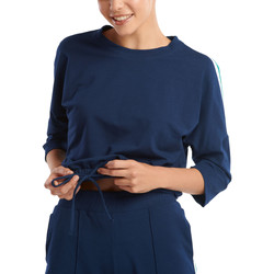 Textiel Dames Tops / Blousjes Lisca T-shirt met driekwart mouwen Retromania  Cheek Blauw