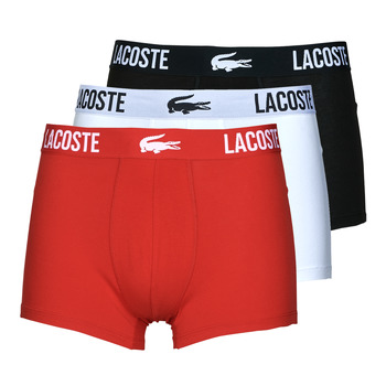 Ondergoed Heren Boxershorts Lacoste 5H3321 X3 Zwart / Wit / Rood