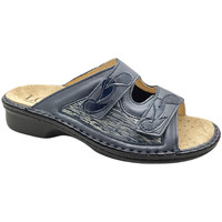 Schoenen Dames Leren slippers Calzaturificio Loren LOM2923bl Blauw