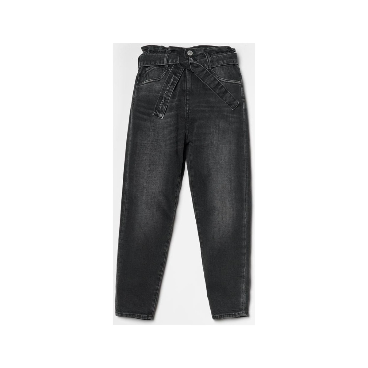 Textiel Meisjes Jeans Le Temps des Cerises Jeans boyfit MILINA, lengte 34 Zwart