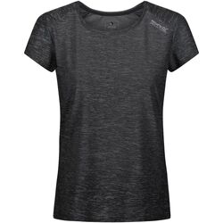 Textiel Dames T-shirts met lange mouwen Regatta  Zwart