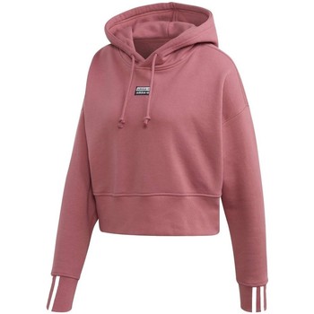 Textiel Dames Sweaters / Sweatshirts adidas Originals Crop Hood Roze
