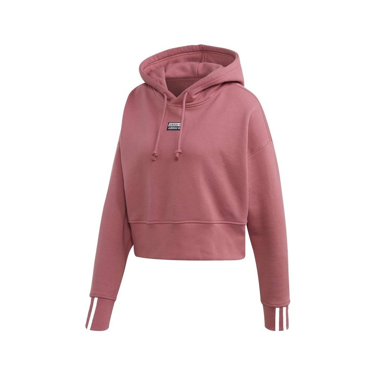 Textiel Dames Sweaters / Sweatshirts adidas Originals Crop Hood Roze