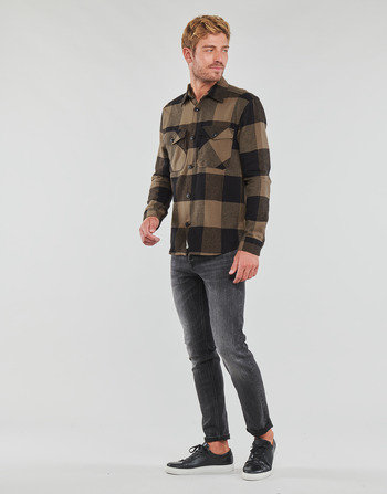 Only & Sons  ONSMILO LS CHECK OVERSHIRT Bruin