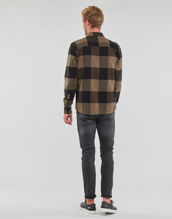 Only & Sons  ONSMILO LS CHECK OVERSHIRT Bruin