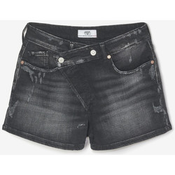 Textiel Dames Korte broeken / Bermuda's Le Temps des Cerises Short van jeans MOSTA Zwart