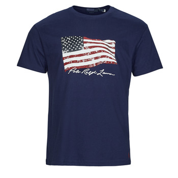 Textiel Heren T-shirts korte mouwen Polo Ralph Lauren K223SS03-SSCNCLSM1-SHORT SLEEVE-T-SHIRT Marine / Newport / Marine
