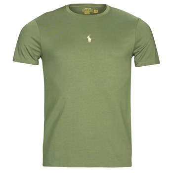 Textiel Heren T-shirts korte mouwen Polo Ralph Lauren G224SC16-SSCNCMSLM1-SHORT SLEEVE-T-SHIRT Kaki / Army / Olijf / Kaki
