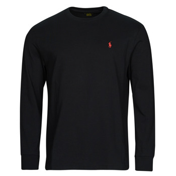 Textiel Heren T-shirts met lange mouwen Polo Ralph Lauren K224SC08-LSCNCLSM5-LONG SLEEVE-T-SHIRT Zwart