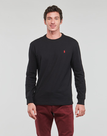 Textiel Heren T-shirts met lange mouwen Polo Ralph Lauren K224SC08-LSCNCLSM5-LONG SLEEVE-T-SHIRT Zwart / Polo / Zwart