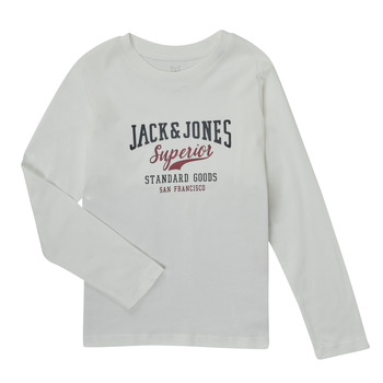 Textiel Jongens T-shirts met lange mouwen Jack & Jones JJELOGO TEE LS O-NECK Rood