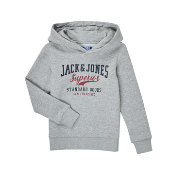 Textiel Jongens Sweaters / Sweatshirts Jack & Jones JJELOGO SWEAT HOOD Grijs