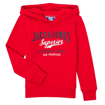 Textiel Jongens Sweaters / Sweatshirts Jack & Jones JJELOGO SWEAT HOOD Rood