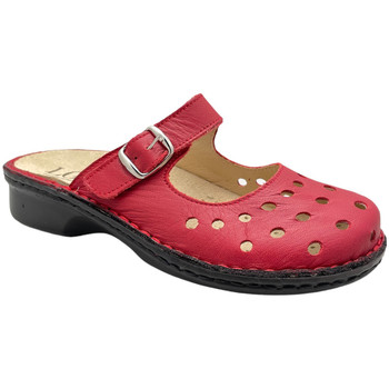 Schoenen Dames Leren slippers Calzaturificio Loren LOM2917ros Rood