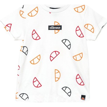 Textiel Jongens T-shirts korte mouwen Ellesse CAMISETA BLANCA JUNIOR  S1M14406 Wit