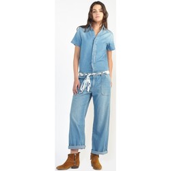 Textiel Dames Jumpsuites / Tuinbroeken Le Temps des Cerises Jumpsuit recht van jeans WAGGA Blauw