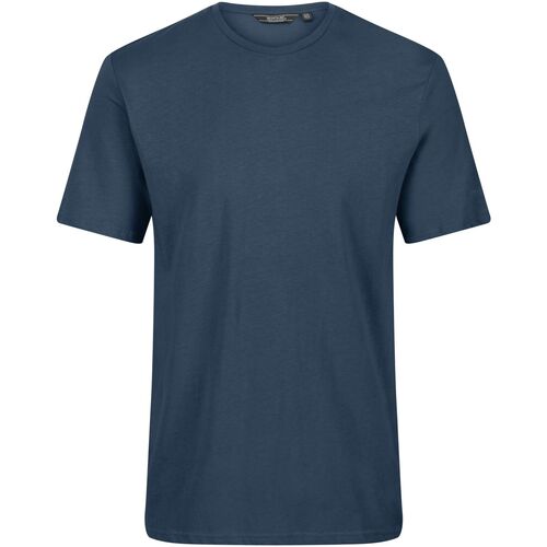 Textiel Heren T-shirts korte mouwen Regatta  Blauw